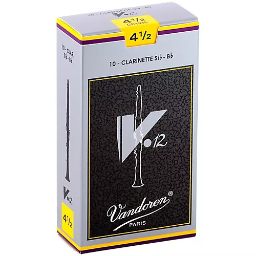 Vandoren V12 Bb Clarinet Reeds Strength 3.5+ Box of 10