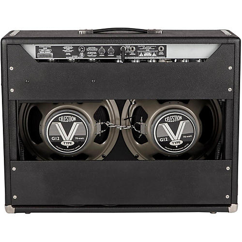 Fender '68 Custom Twin Reverb 85W 2x12 Tube Guitar Combo Amp With Celestion G12V-70s Speaker Black