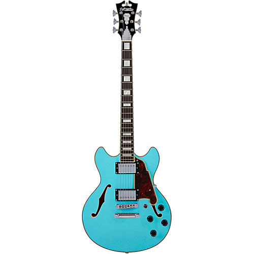 D'Angelico Premier Mini DC Semi-Hollow Electric Guitar Sky Blue