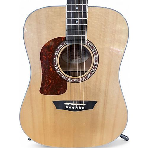 Used Washburn hd10slh-0 Natural Acoustic Guitar Natural