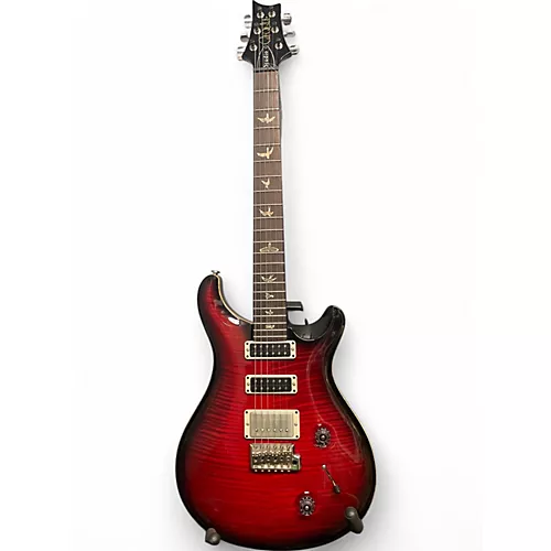 Used 2011 PRS STUDIO 10 TOP Crimson Red Burst Solid Body Electric Guitar Crimson Red Burst