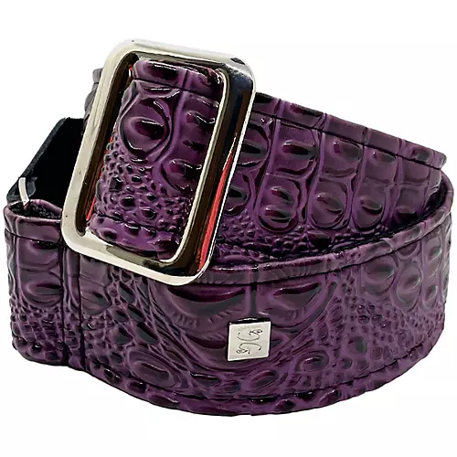 Get'm Get'm Aussie Gator Guitar Strap Burgundy 2 in.