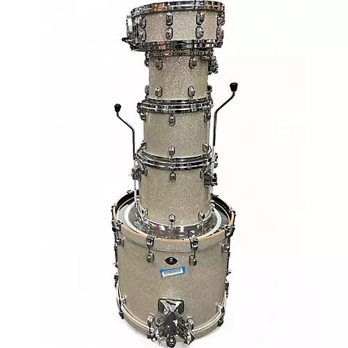 Used TAMA 5 Piece Starclassic Birch Diamond Dust Sparkle Drum Kit Diamond Dust Sparkle