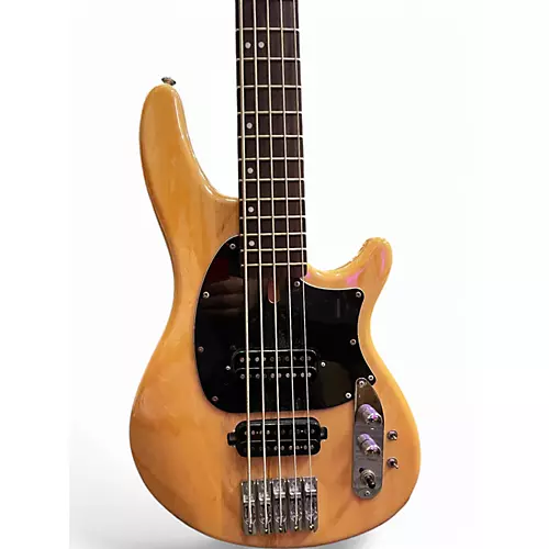 Used Schecter Guitar Research CV-5 Natural Electric Bass Guitar Natural
