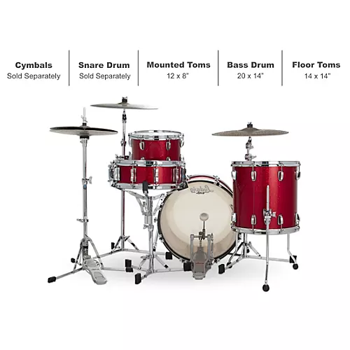 Ludwig Classic Oak 3-Piece Downbeat Shell Pack With 20