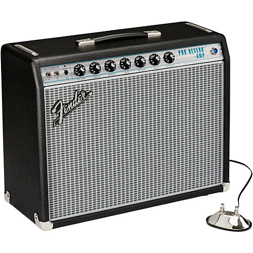 Fender '68 Custom Pro Reverb 40W 1x12 Guitar Combo Amp Black