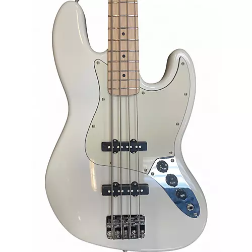 Used Squier Affinity Jazz Bass White Electric Bass Guitar White