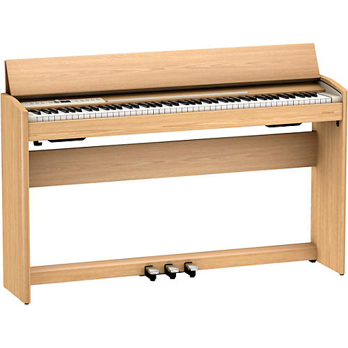 Roland F701 Digital Console Home Piano Light Oak