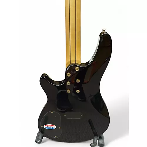 Used Schecter Guitar Research Diamond Series Elite 4 Trans Amber Electric Bass Guitar Trans Amber