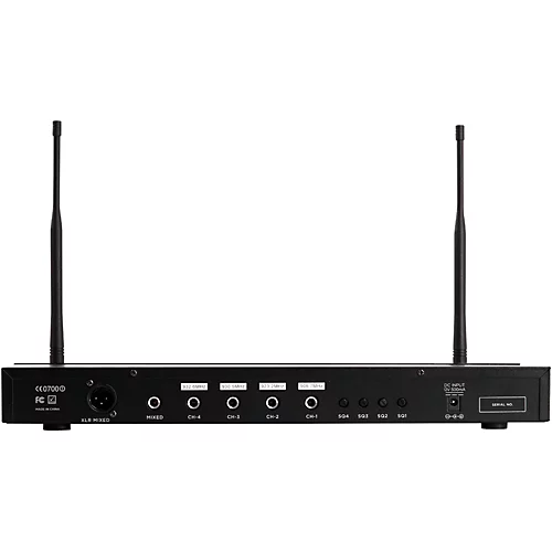 Open-Box Gemini UHF-04M 4-Channel Wireless Handheld Microphone System, 517.6/521.5/533.7/537.2mHz Condition 2 - Blemished S1234 197881306007