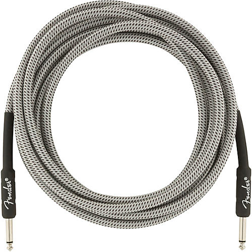 Fender Professional Series Straight to Straight Instrument Cable 15 ft. White Tweed