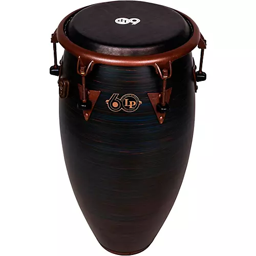 LP LP 60th Anniversary Top Tuning Fiberglass Conga with Rustic Bronze Hardware 11.75 in. Roasted Hazel Finish