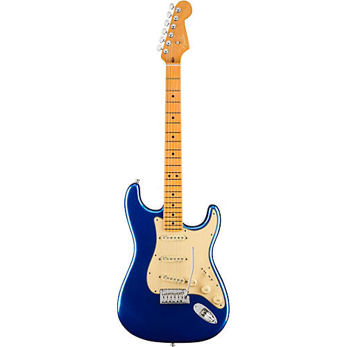 Fender American Ultra Stratocaster Maple Fingerboard Electric Guitar Cobra Blue