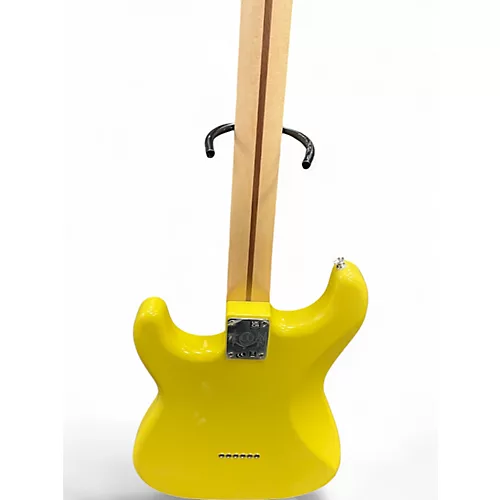 Used Fender Tom Delonge Signature Stratocaster Graffiti Yellow Solid Body Electric Guitar Graffiti Yellow