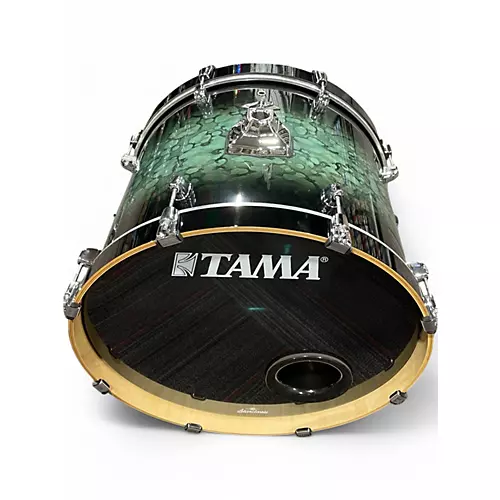 Used TAMA 4 Piece Starclassic Performer Molten Steel Blue Burst Drum Kit Molten Steel Blue Burst