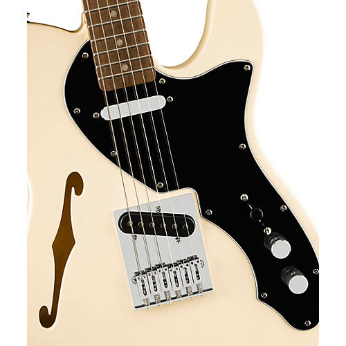 Squier Affinity Series Telecaster Thinline Electric Guitar Olympic White