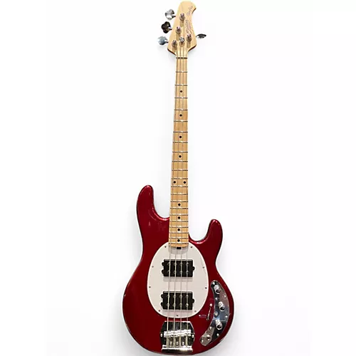 Used 2020s Sterling by Music Man STINGRAY HH Chrome Red Electric Bass Guitar Chrome Red