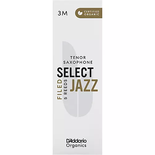 D'Addario Woodwinds Select Jazz, Tenor Saxophone Reeds - Filed,Box of 5 4H