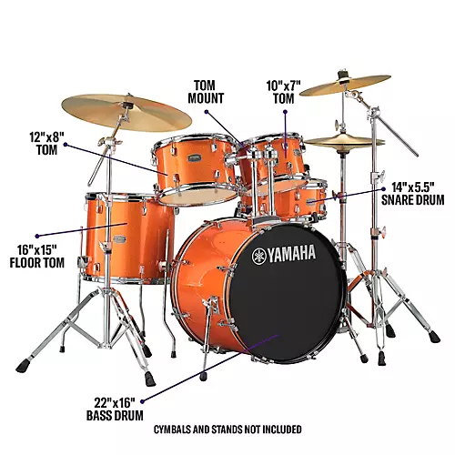 Yamaha Rydeen 5-Piece Shell Pack With 22