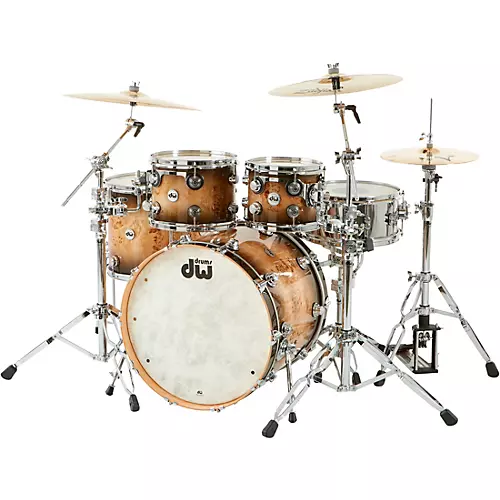 DW SSC Collector's Series 4-Piece Exotic Maple Shell Pack With 22