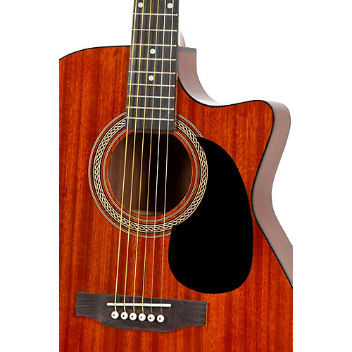 Rogue RA-090 Concert Cutaway Acoustic-Electric Guitar Mahogany