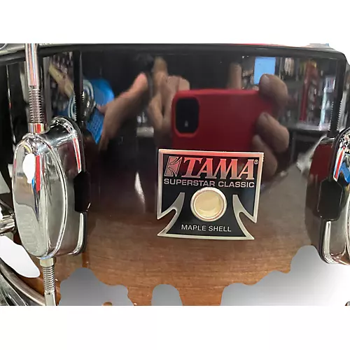 Used TAMA 14X6.5 Superstar Snare Coffee Burst Drum Coffee Burst 213