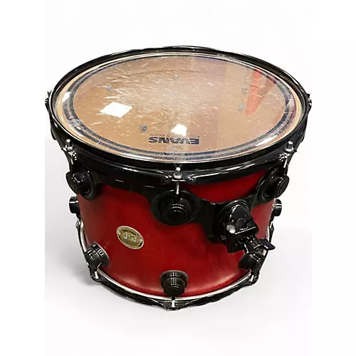 Used DW 4 Piece Collector's Series Maple Red Drum Kit Red