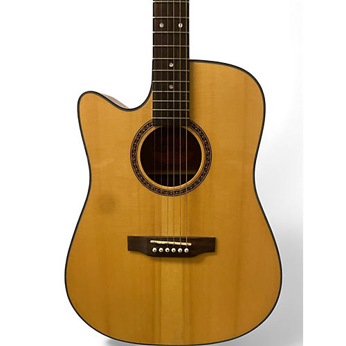 Used Crafter Guitars HILITE-DE SP/N LH Natural Acoustic Electric Guitar Natural