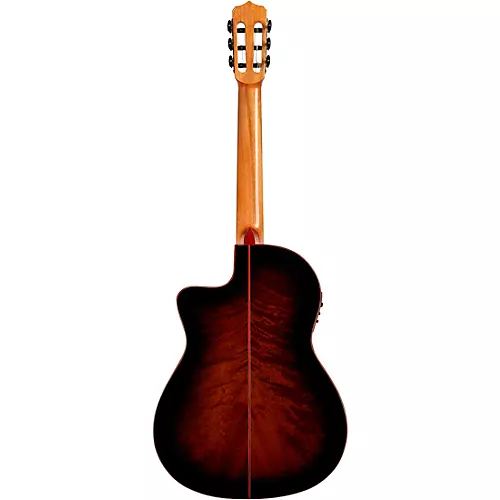 Cordoba Fusion 12 Exotic Top Nylon-String Classical Acoustic-Electric Guitar Brown Sugar Burst