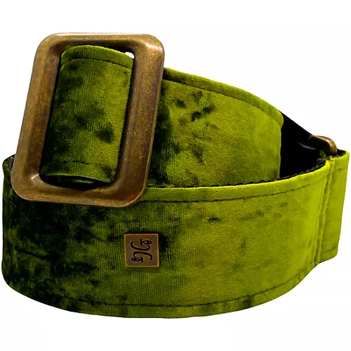 Get'm Get'm Boujee Velvet Guitar Strap Pink 2 in.