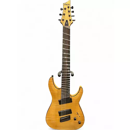 Used Schecter Guitar Research C-7 SLS Elite Black Fade Burst Solid Body Electric Guitar Black Fade Burst