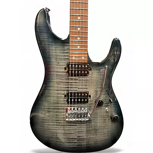 Used Ibanez AZ24S1F Transparent Black Sunburst Solid Body Electric Guitar Transparent Black Sunburst