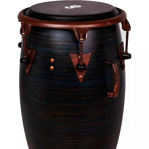 LP LP 60th Anniversary Top Tuning Fiberglass Conga with Rustic Bronze Hardware 11.75 in. Roasted Hazel Finish