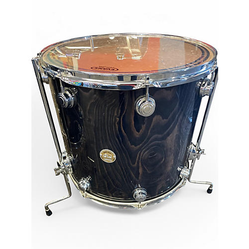 Used 2004 DW 4 Piece Collector's Series Exotic Black Lacquer Drum Kit Black Lacquer