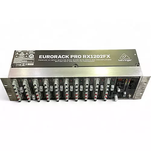Used Behringer eurorack pro rx1202fx Powered Mixer
