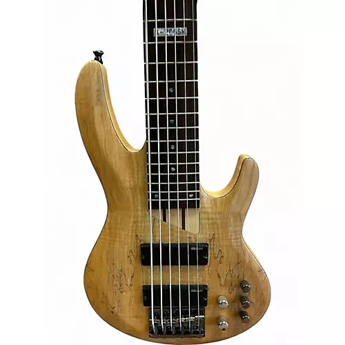 Used ESP LTD B206SM 6 String Natural Electric Bass Guitar Natural