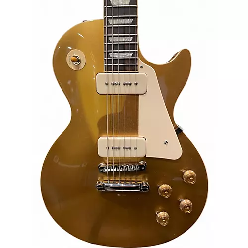 Used Gibson Les Paul Standard Gold Top Solid Body Electric Guitar Gold Top