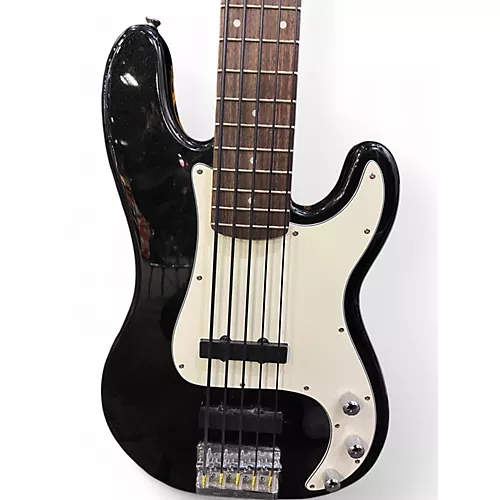 Used Squier Precision Bass Standard Black and White Electric Bass Guitar Black and White