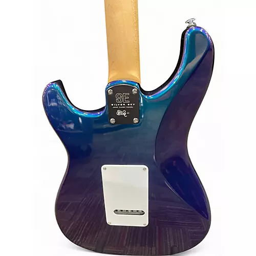 Used PRS SE Silver Sky Trans Blue Solid Body Electric Guitar Trans Blue