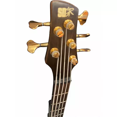 Used Ibanez SR5CMDX Black Ice Low Gloss Electric Bass Guitar Black Ice Low Gloss