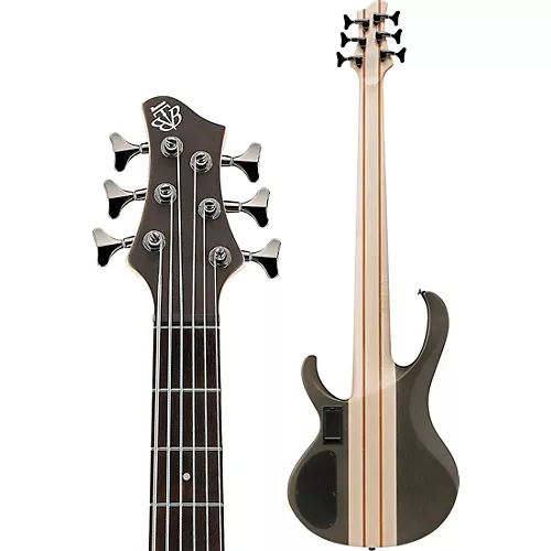 Ibanez BTB606 6-String Electric Bass Guitar Transparent Gray Flat