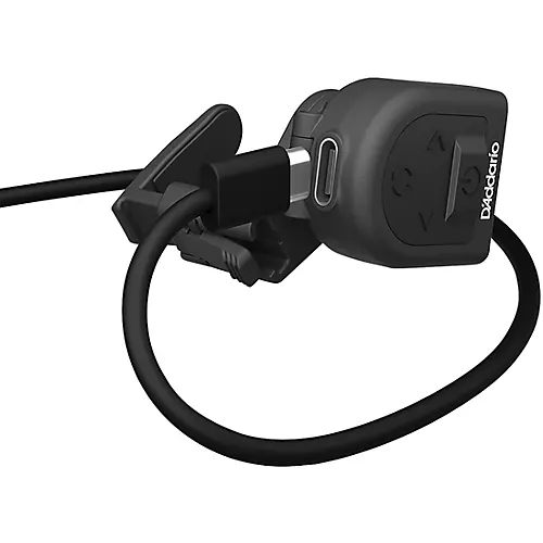 D'Addario Micro Rechargeable Headstock Clip-On Tuner Black