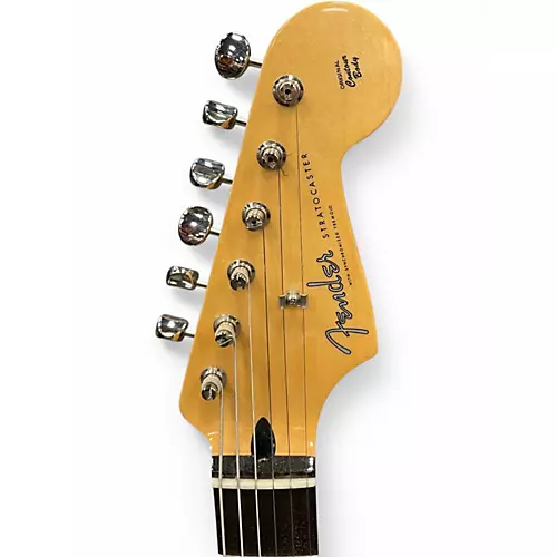 Used Fender MIJ Stratocaster Black Solid Body Electric Guitar Black