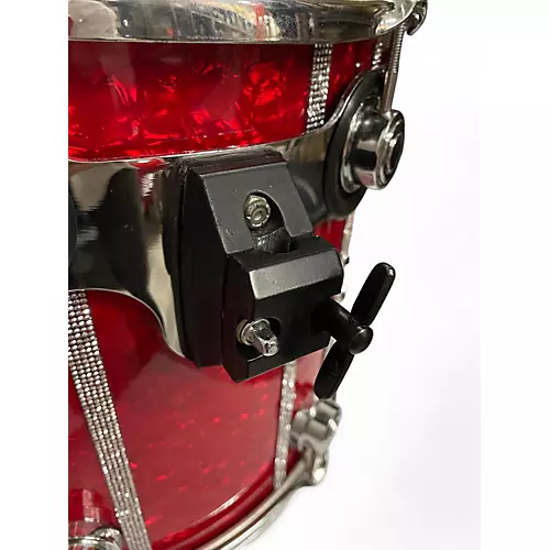 Used DW 4 Piece COLLECTOR'S SERIES MARINE SHELL PACK RED MARINE PEARL Drum Kit RED MARINE PEARL