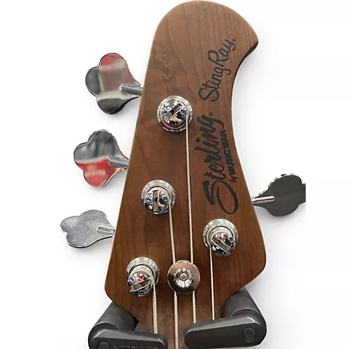 Used Sterling by Music Man Stingray Firemist silver Electric Bass Guitar Firemist silver
