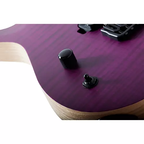 Schecter Guitar Research John Browne Tao-8 Left-Handed Electric Guitar Satin Trans Purple