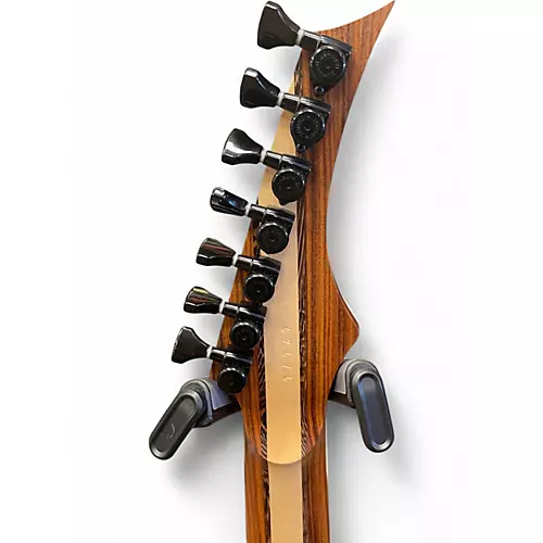 Used Skervessen Raptor 7 Blue Burst Aqua Solid Body Electric Guitar Blue Burst Aqua