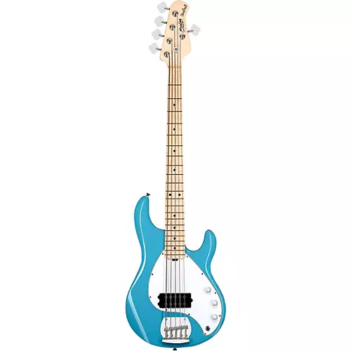 Sterling by Music Man StingRay Ray5 Maple Fingerboard 5-String Electric Bass Chopper Blue