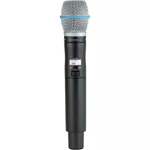 Shure ULXD2/B87A Wireless Handheld Microphone Transmitter With Interchangeable BETA 87A Microphone Cartridge Band H50