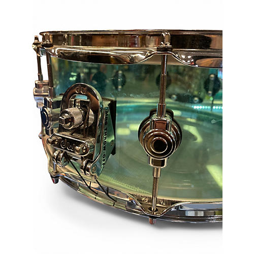 Used DW 14X6.5 Design Series Acrylic Snare SEA GLASS Drum SEA GLASS 213